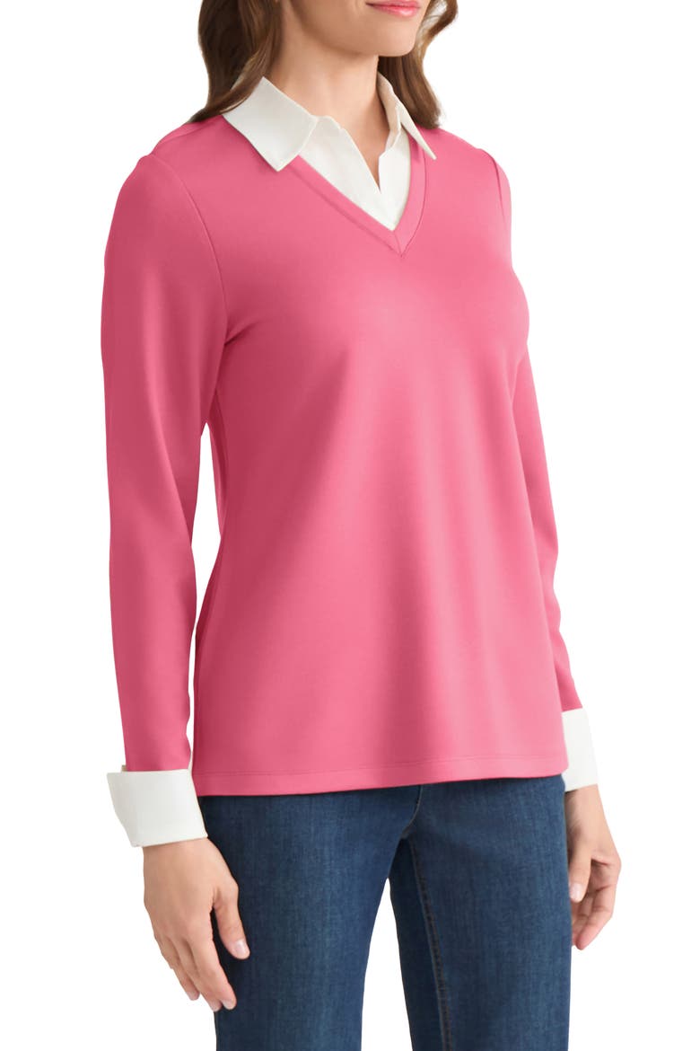 Twofer Sweater, Alternate, color, SHERBERT/ NYC WHITE