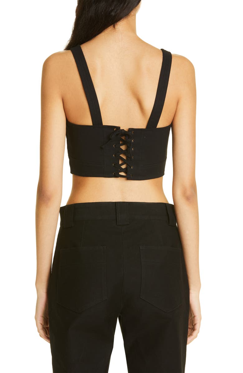 A.L.C. Layla Lace Back Crop Tank, Alternate, color, 