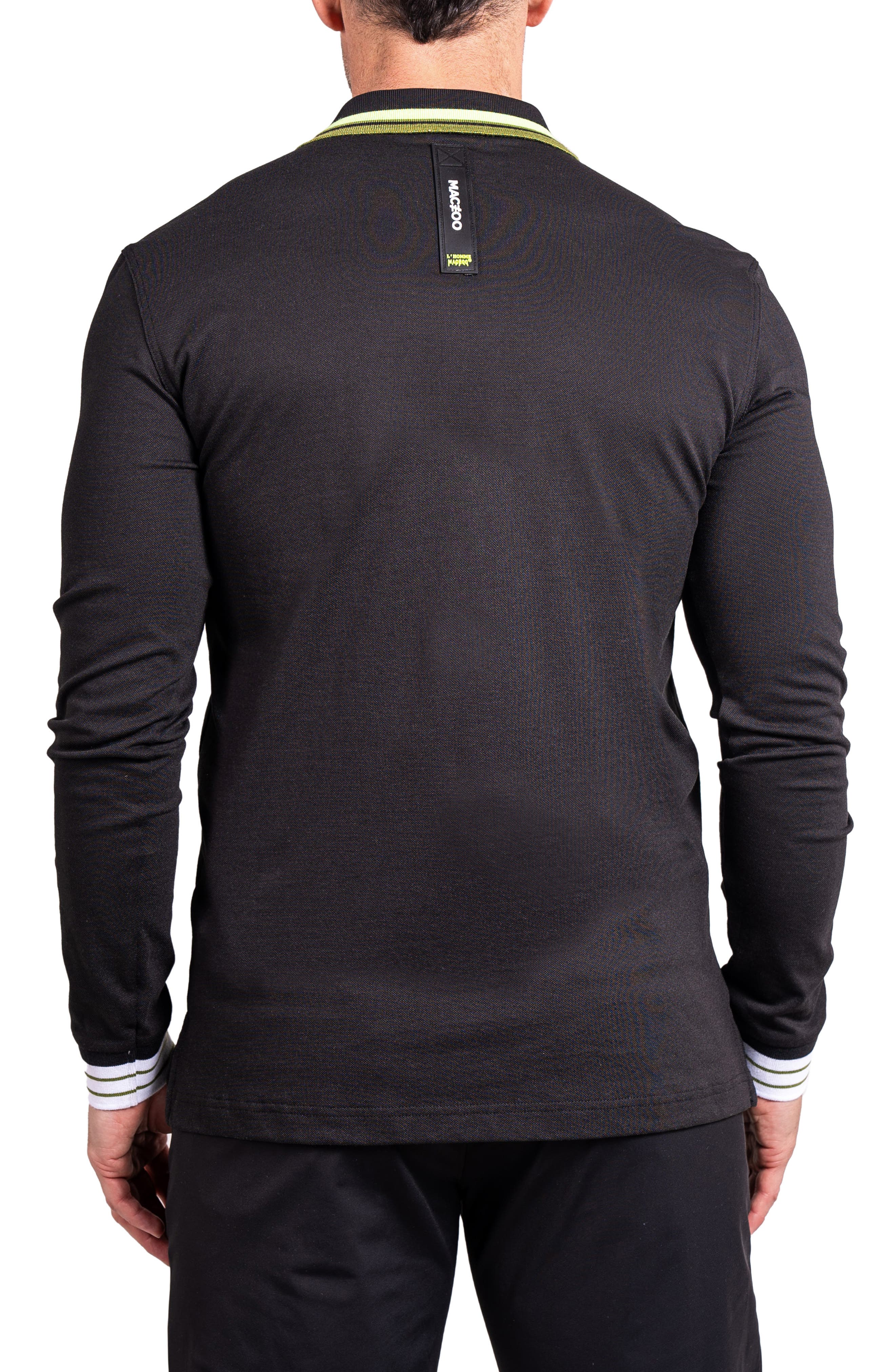 Ascension 0084 Tipped Long Sleeve Polo - image 2