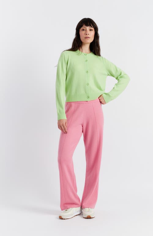 Chinti & Parker Crew-neck Cardigan In Acid Yellow