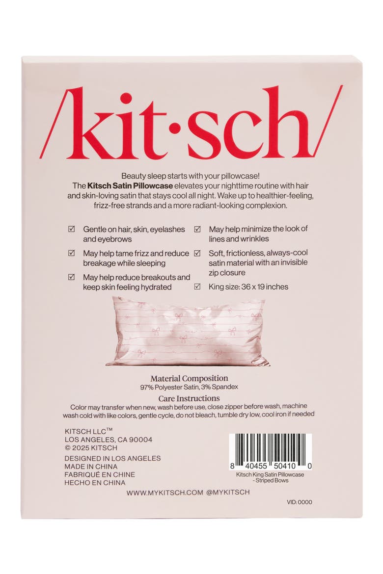 King Satin Pillowcase (Limited Edition), Alternate, color, PINK