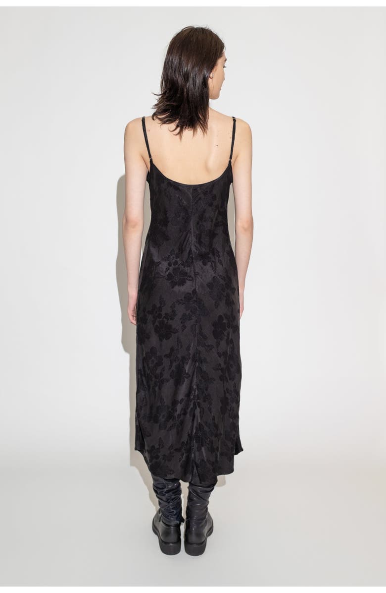 Untitled in Motion Desire Floral Jacquard Bias Slip Dress, Alternate, color, Black Floral