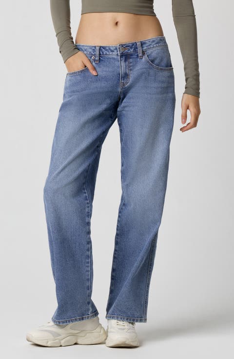 Low Rise Straight Leg Jeans