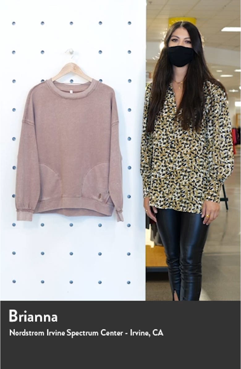 Free People FP Movement Metti Crewneck Sweatshirt, sales video thumbnail