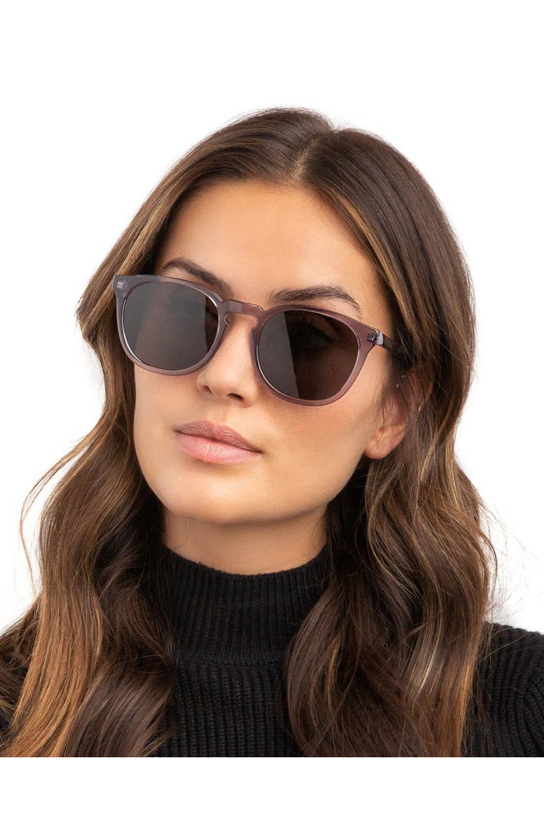 Illesteva Eldridge 56 Sunglasses, Alternate, color, Black / Brown