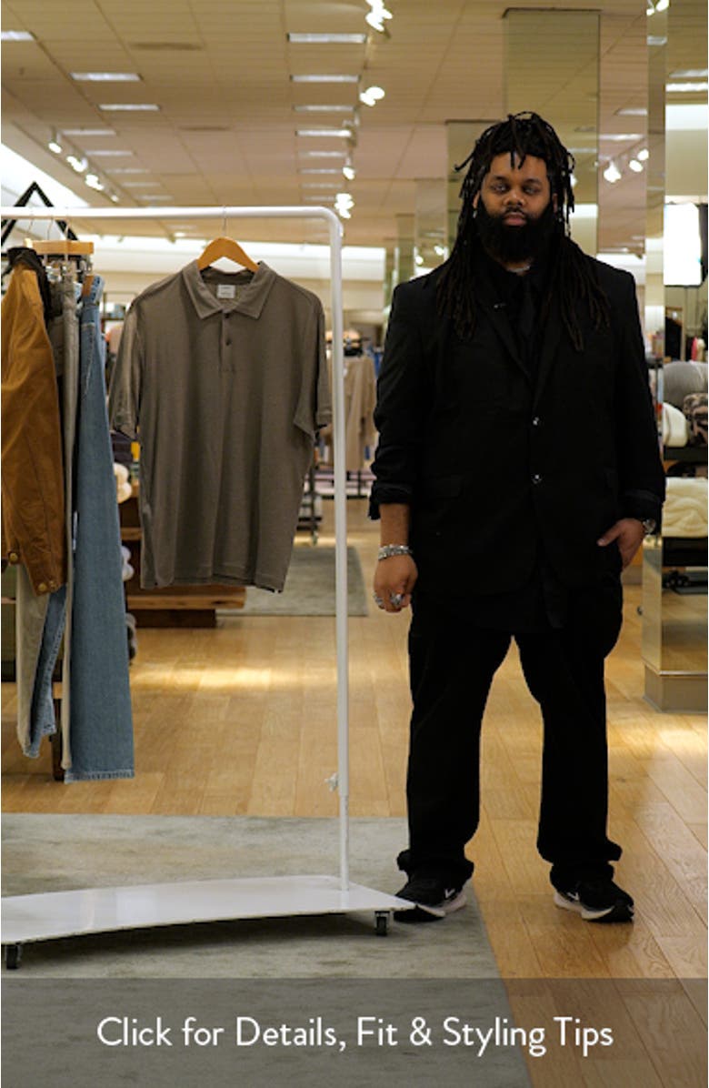 Slim Fit Linen Blend Jersey Polo, sales video thumbnail