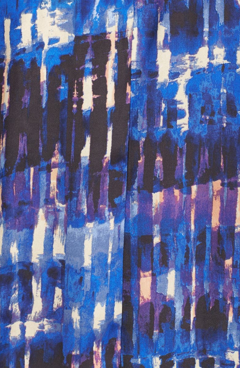 BB Dakota by Steve Madden BB Dakota 'Aubree' Print Woven Trapeze Dress, Alternate, color, 