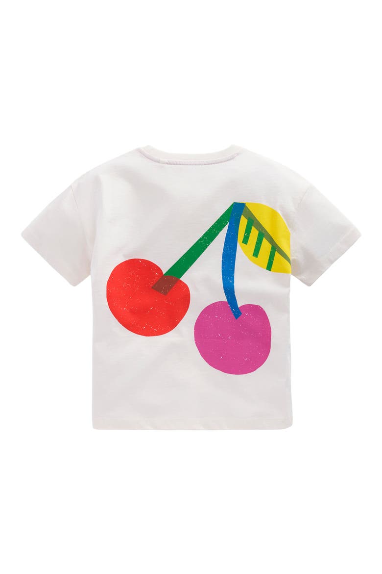 Kids' Cherry Cotton Graphic T-Shirt, Alternate, color, SOFT IVORY CHERRIES