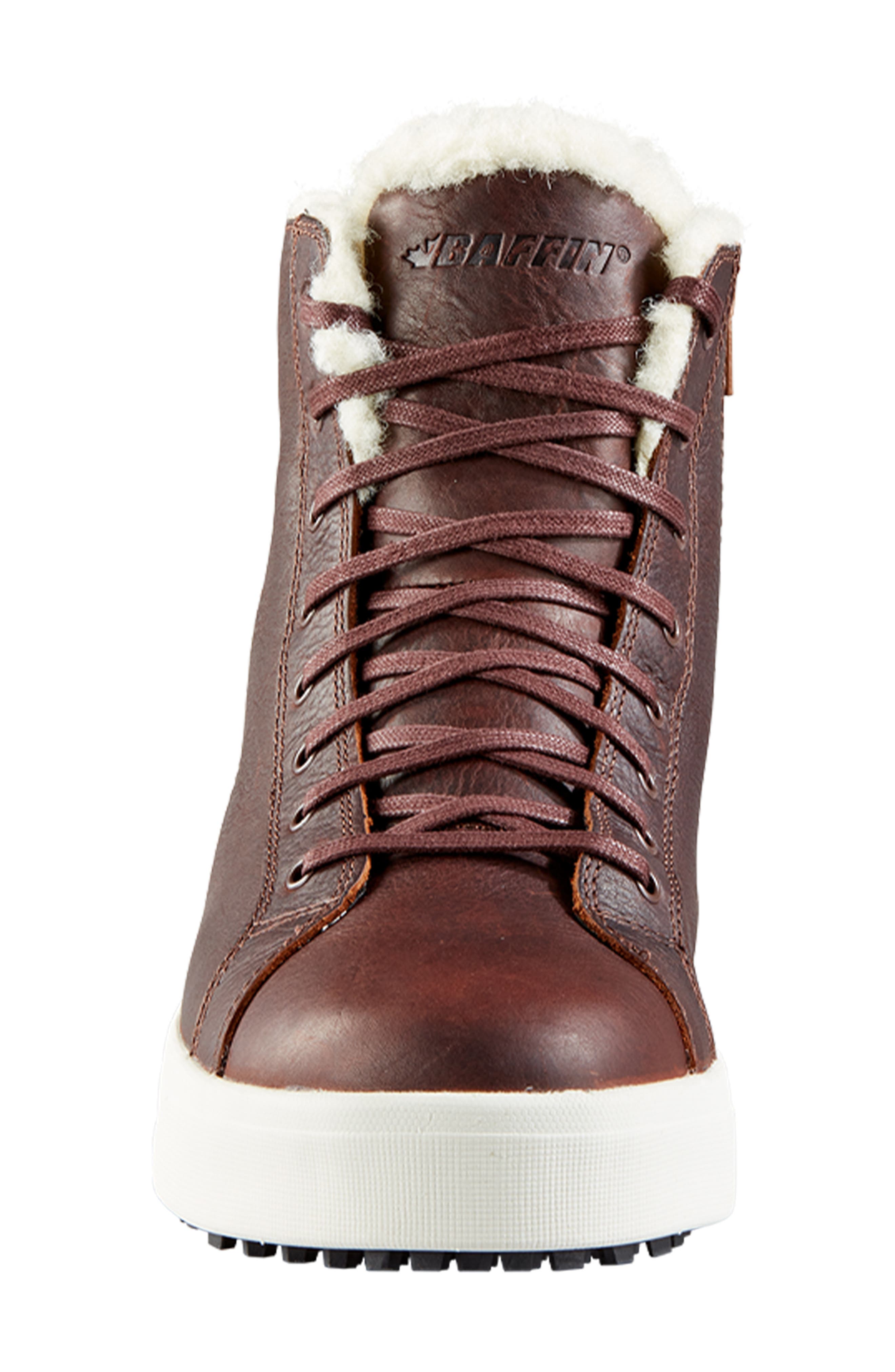 Baffin Tavern Waterproof Faux Shearling Lined Winter Boot, Alternate, color, Brown