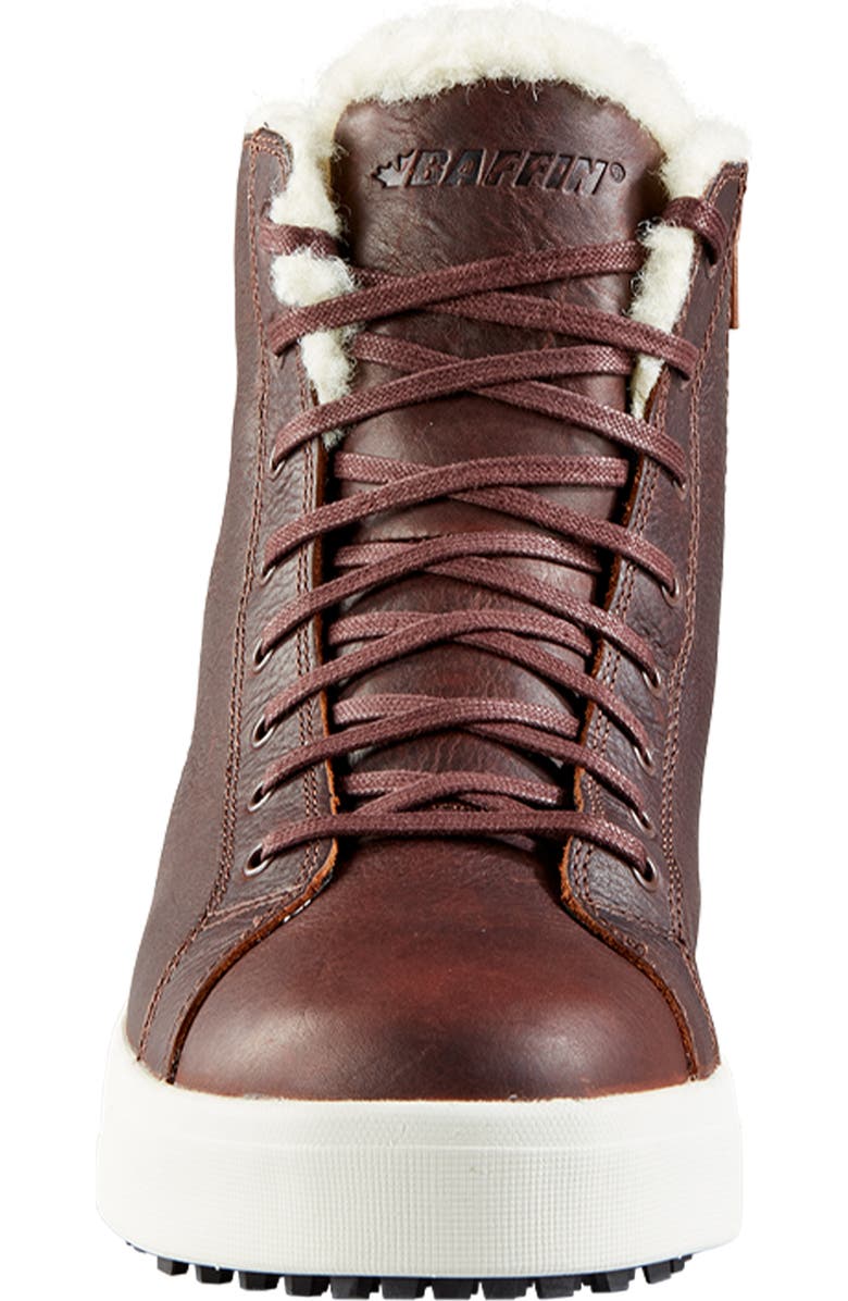 Baffin Tavern Waterproof Faux Shearling Lined Winter Boot, Alternate, color, Brown