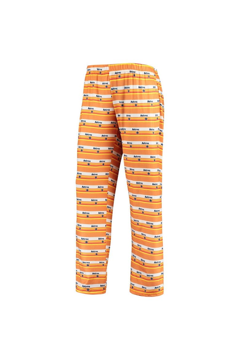 Women's Orange Houston Astros Retro Print Sleep Pants, Alternate, color, Orange