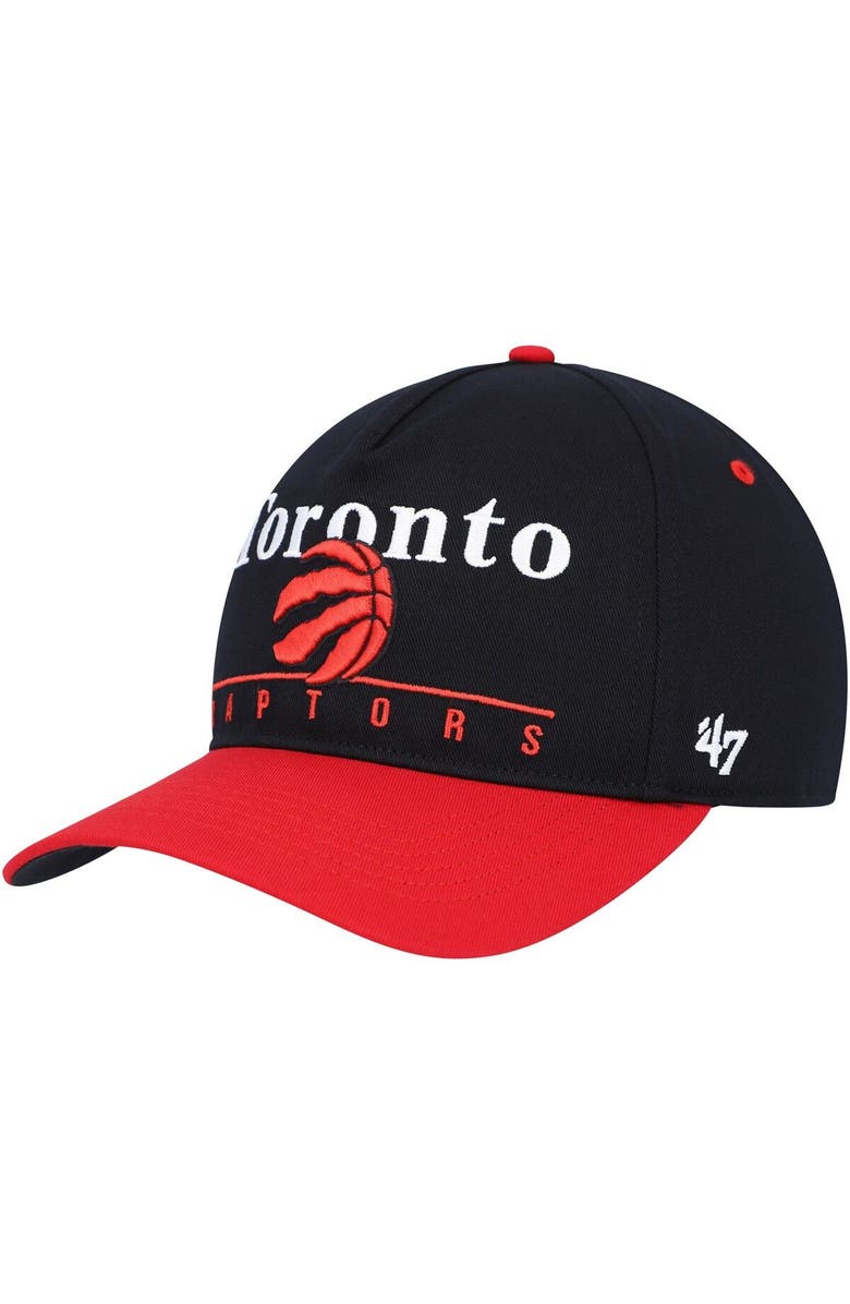 '47 Men's '47 Black/Red Toronto Raptors Super Hitch Adjustable Hat, Main, color, 