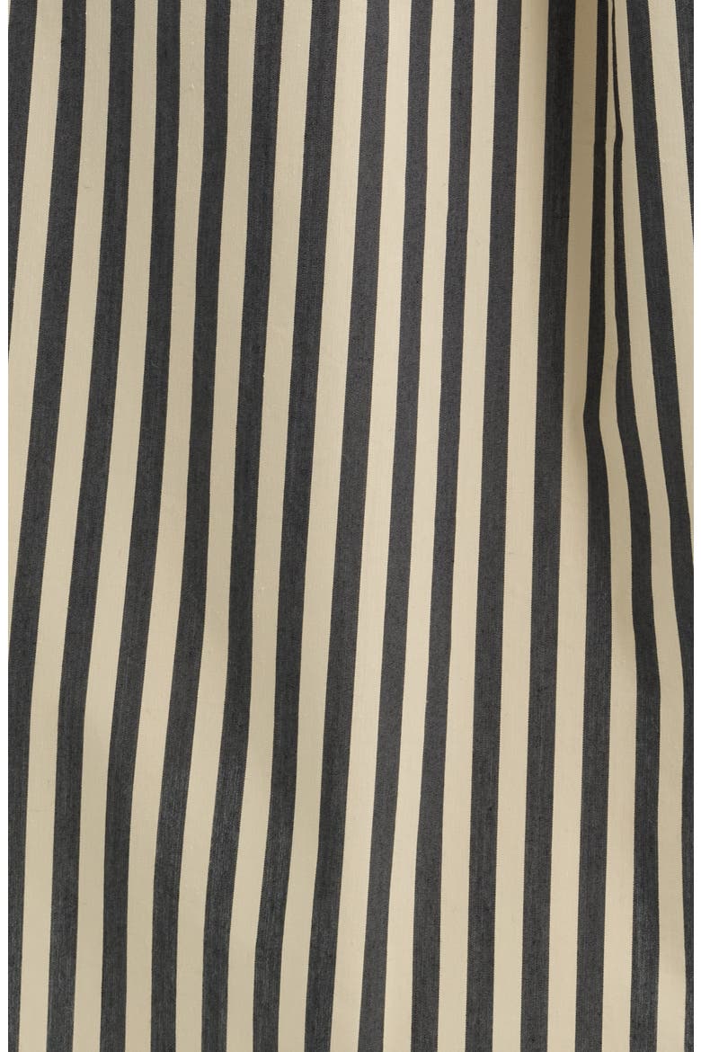 The Noreen Stripe Smocked Maxi Skirt, Alternate, color, NOIR KHAKI