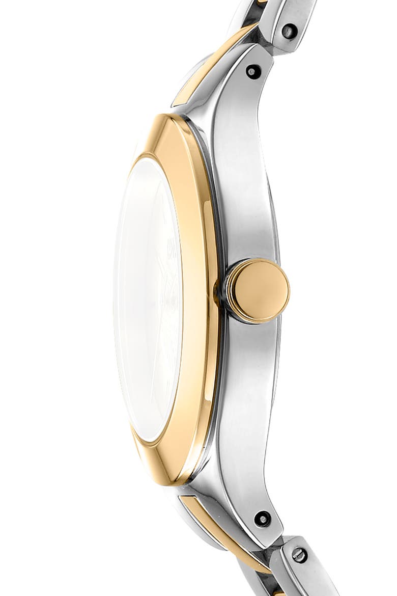 Two Tone Stainless Steel Bracelet Watch, 30mm, Alternate, color, TWO TONE SILVER AND GOLD