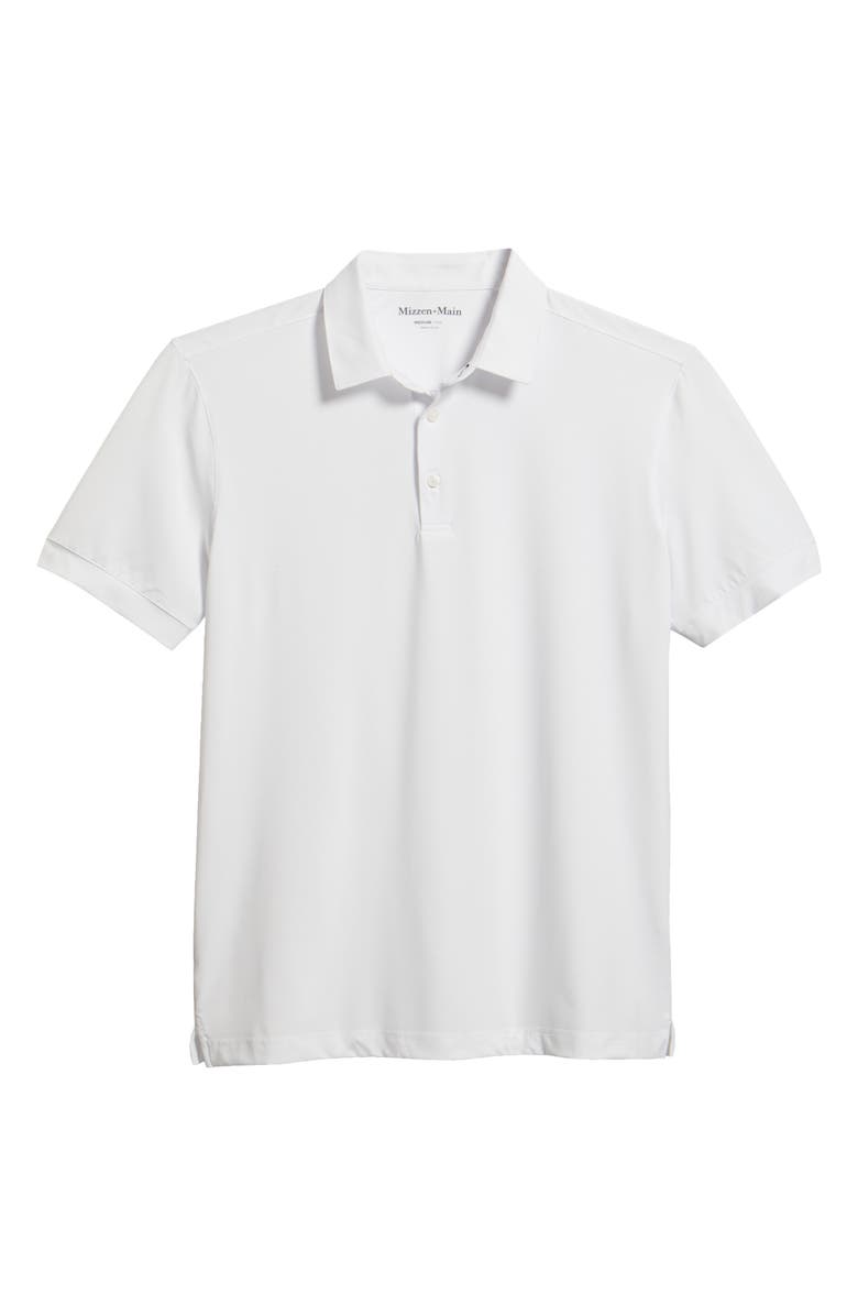 Mizzen+Main Versa Trim Fit Performance Golf Polo, Alternate, color, White Solid