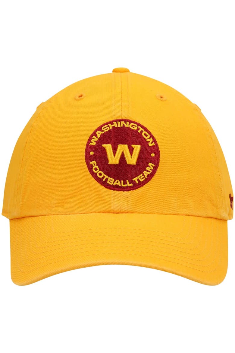 Men's '47 Gold Washington Football Team Secondary Clean Up Adjustable Hat, Alternate, color, Gold