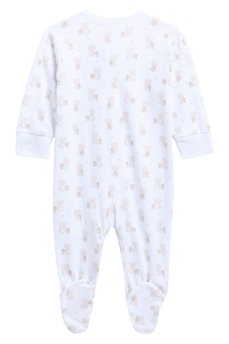 Print Pima Cotton Footie, Alternate, color, TAN