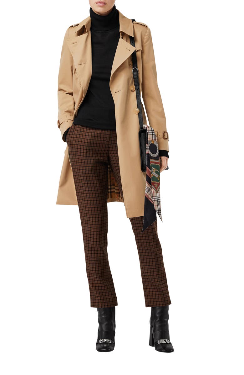 Burberry The Chelsea Slim Fit Heritage Trench Coat, Alternate, color,