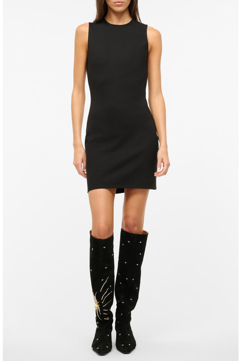 Mercer Sleeveless Minidress, Main, color, BLACK