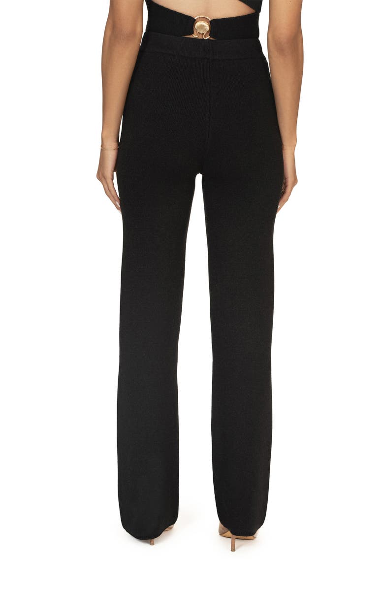 JLUXLABEL Tiarra Knit Pants, Alternate, color, Black