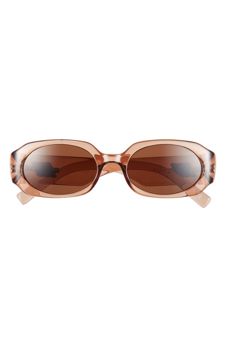 Le Specs Shebang 52mm Octagonal Sunglasses, Main, color, Whiskey / Brown