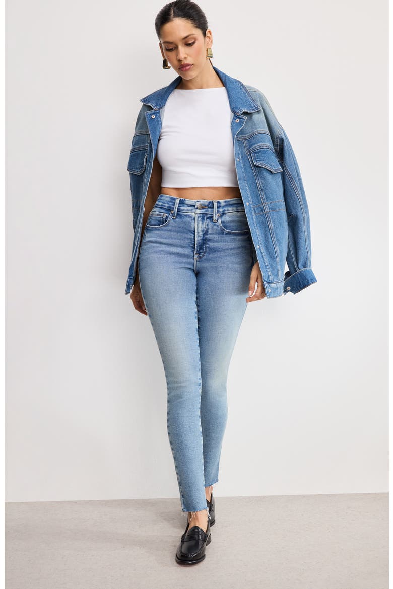 Soft Tech Skinny Jeans, Alternate, color, INDIGO1076