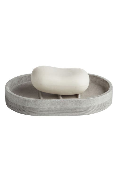 Roselli Trading Company City Line Soap Dish Bedding In Grey
