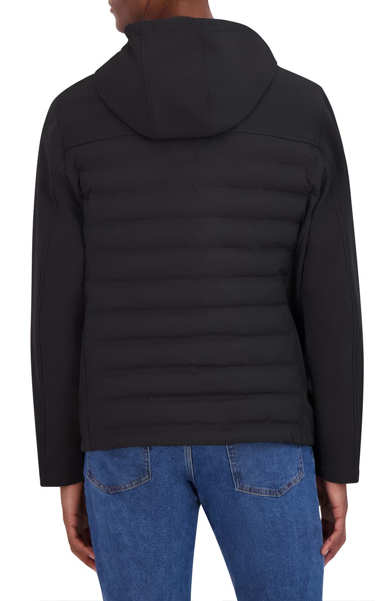 Nautica Hybrid Tech Shell Jacket, Alternate, color, Black