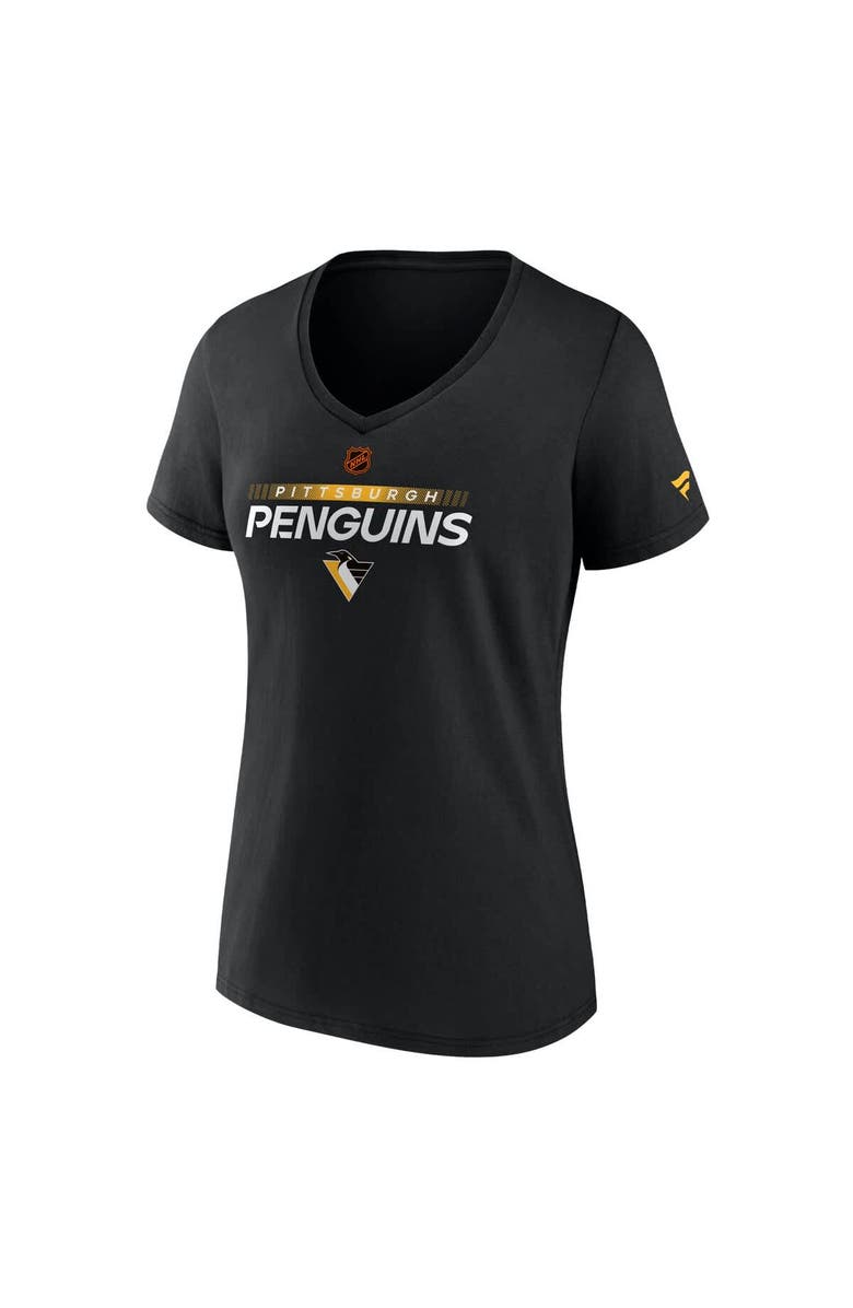 FANATICS Women's Fanatics Black Pittsburgh Penguins Special Edition V-Neck T-Shirt, Alternate, color,