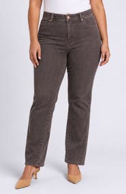 NYDJ Brooke High Waist Loose Straight Leg Jeans