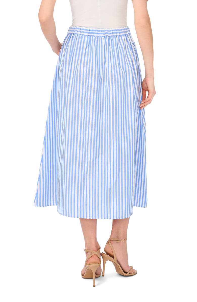 Vince Camuto Stripe Midi Skirt, Alternate, color, Blue Cloud