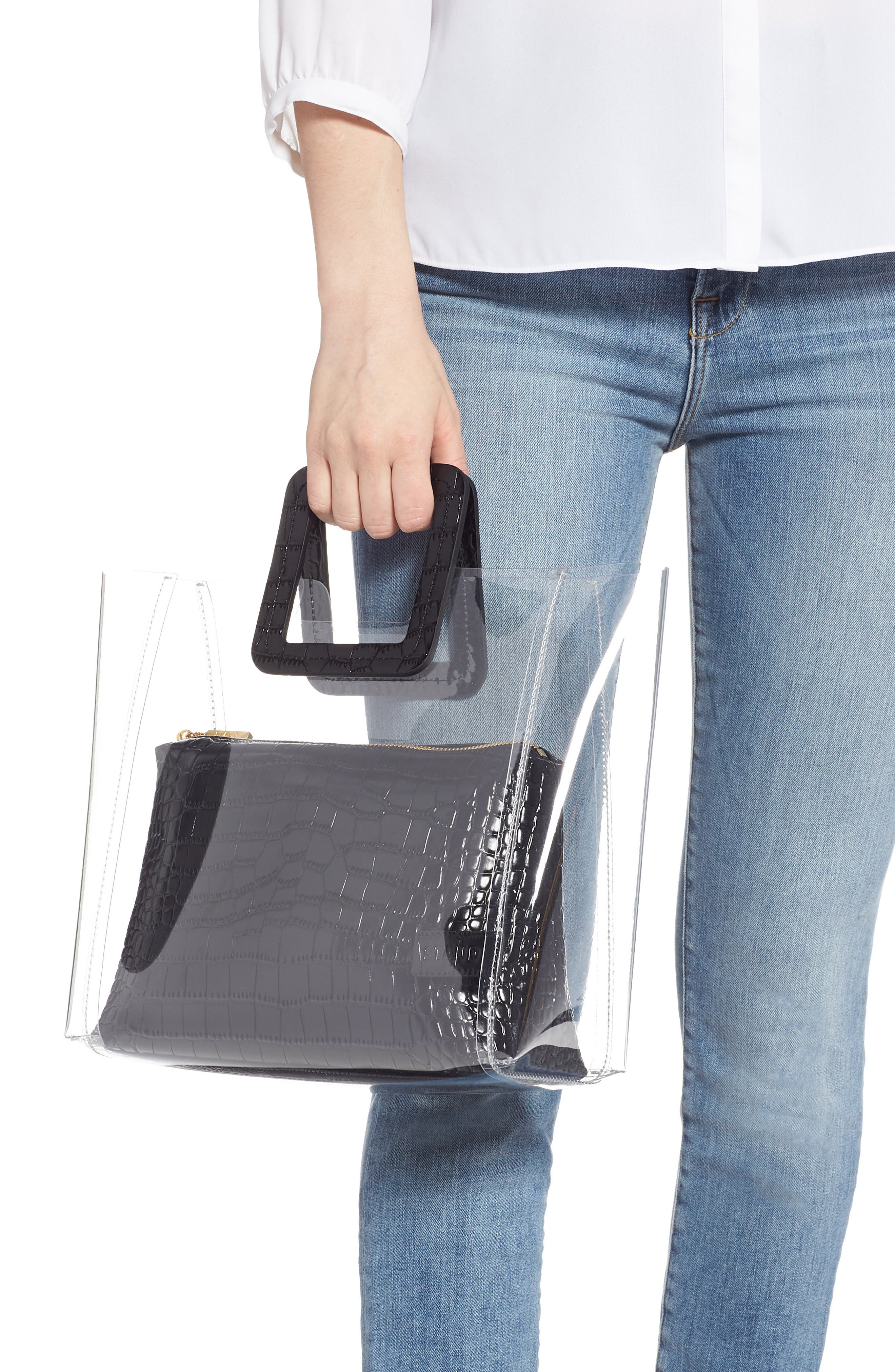 STAUD Shirley Transparent Tote, Alternate, color, 
