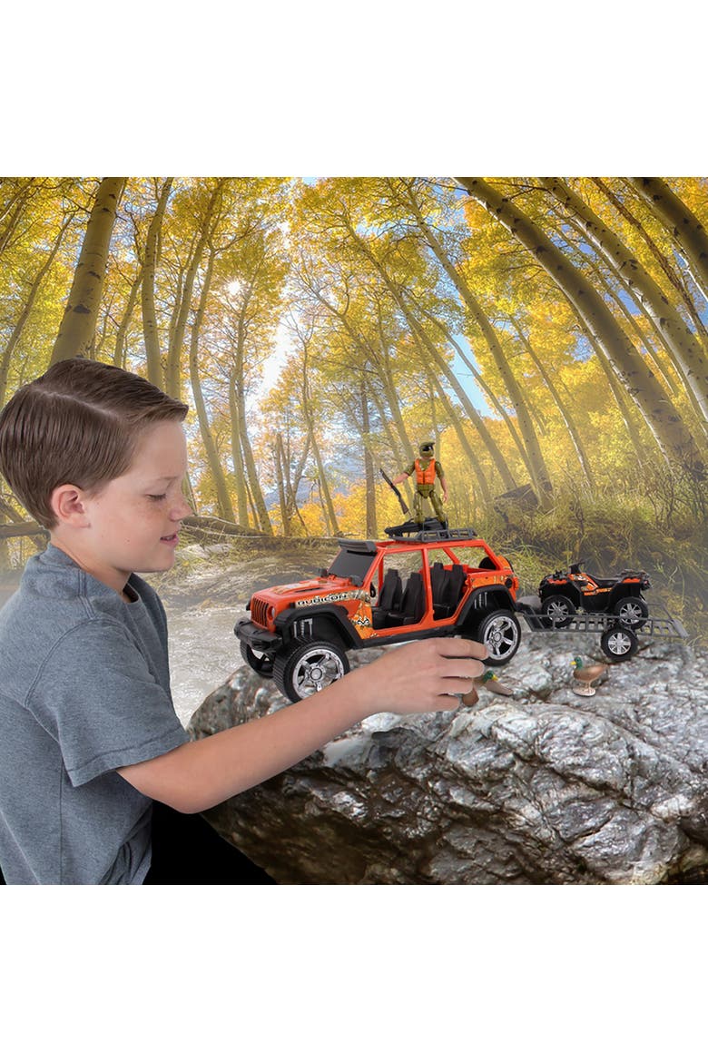 10pc Hunting Playset Jeep Wrangler w/ Ducks, Alternate, color, Multicolored