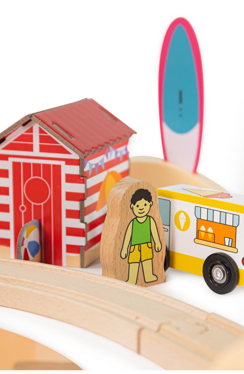 Bigjigs Rail Coastal Clean Up Train Set, Alternate, color,