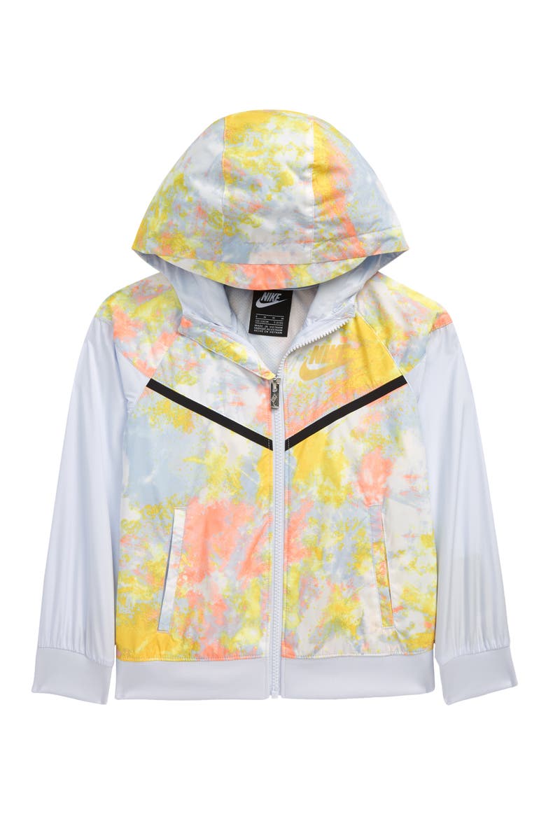 Sportswear Kids' Hooded Windbreaker Jacket, Alternate, color, FOOTBALL GRAY