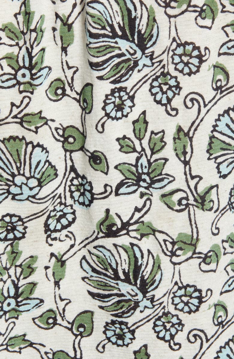 Lucky Brand Border Print Smocked Top, Alternate, color, 