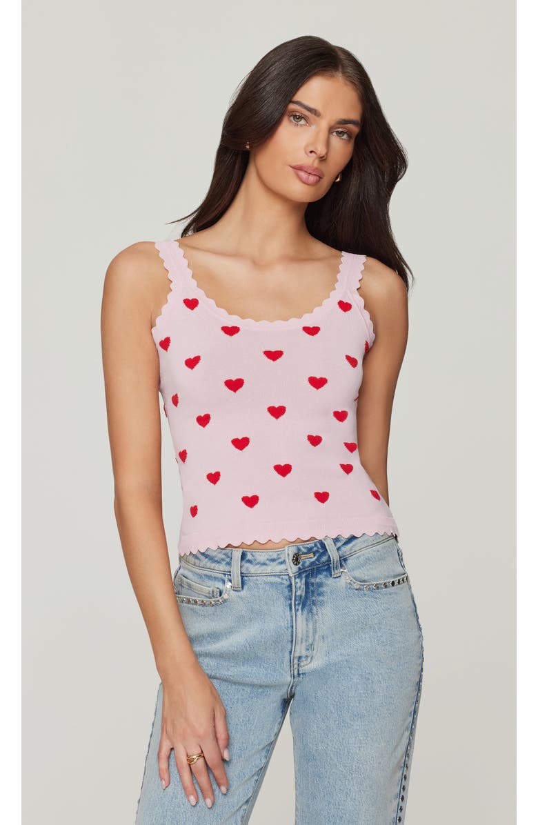 Generation Love Lottie Hearts Intarsia Strap Tank, Main, color, 