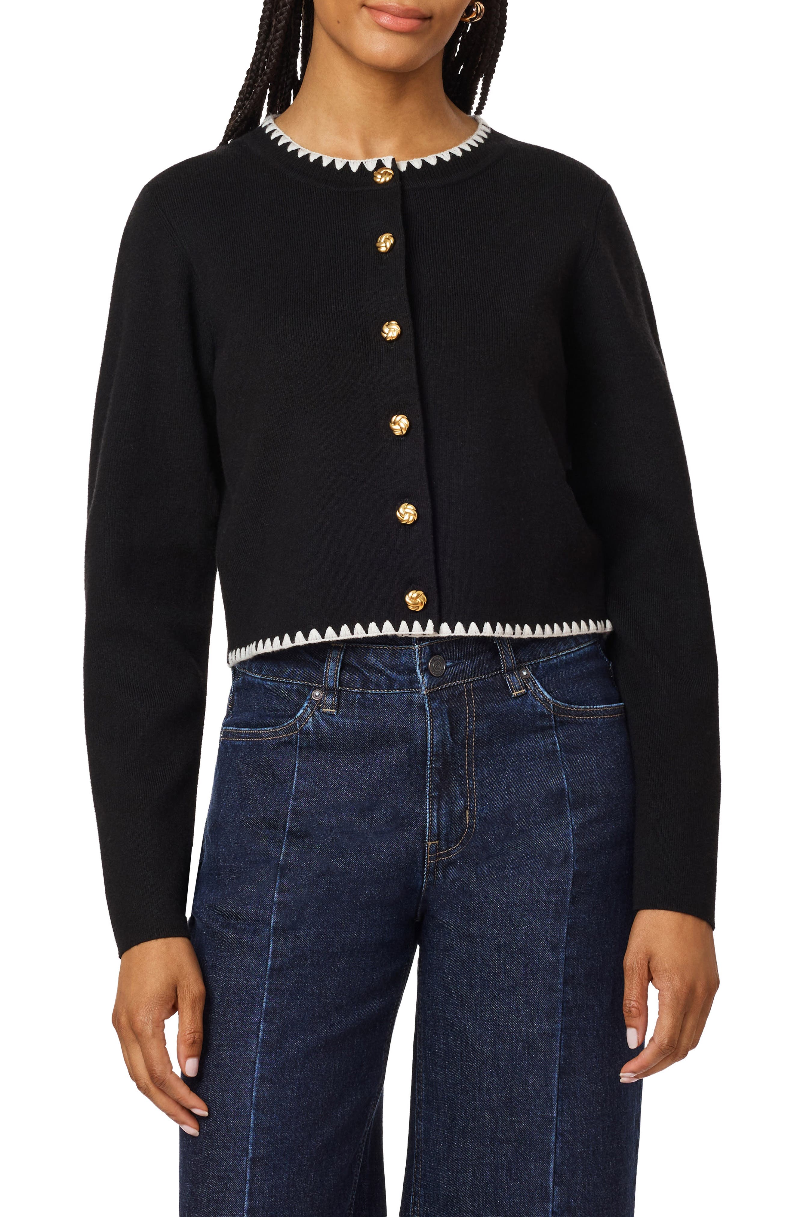 Crochet Trim Cardigan