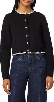 Scotch & Soda Crochet Trim Cardigan