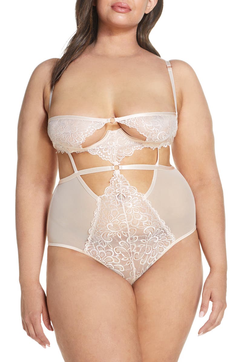 Oh La La Cheri Violetta Underwire Teddy, Main, color,