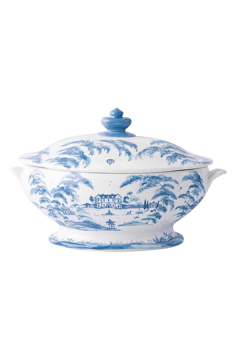 Country Estate Soup Tureen with Lid, Main, color, DELFT BLUE