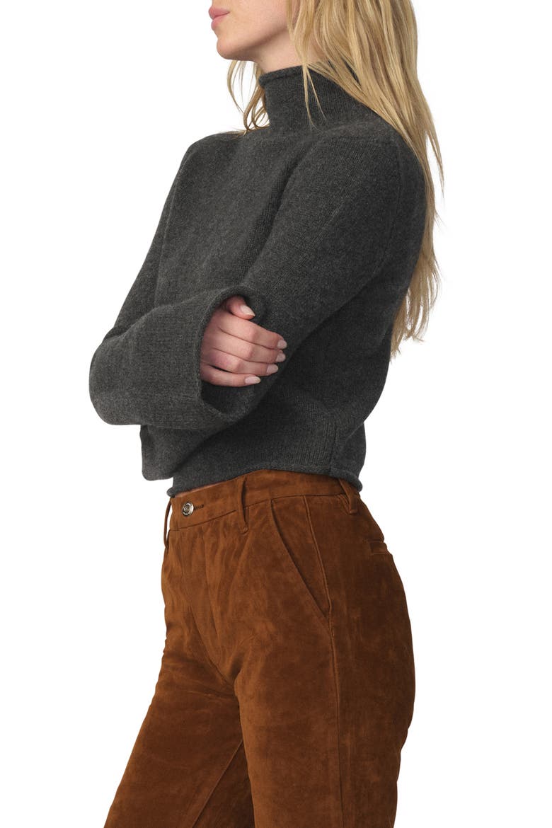 The Jane Wool & Yak Hair Turtleneck Sweater, Alternate, color, CHARCOAL