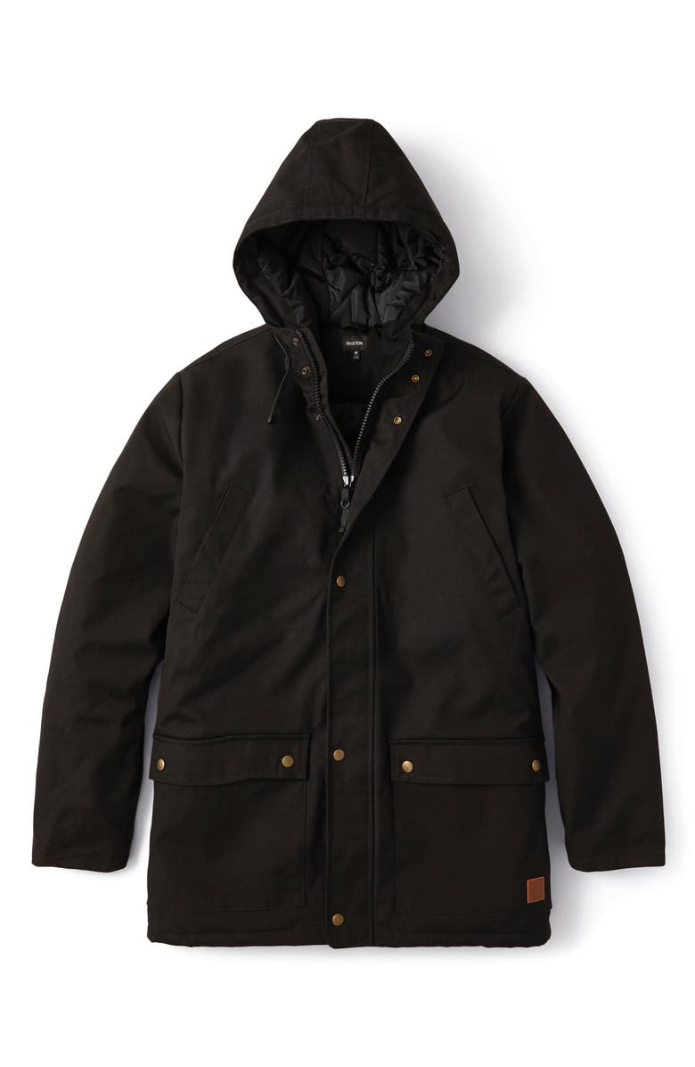 Brixton Storm Water Repellent Hooded Parka Jacket, Alternate, color, 