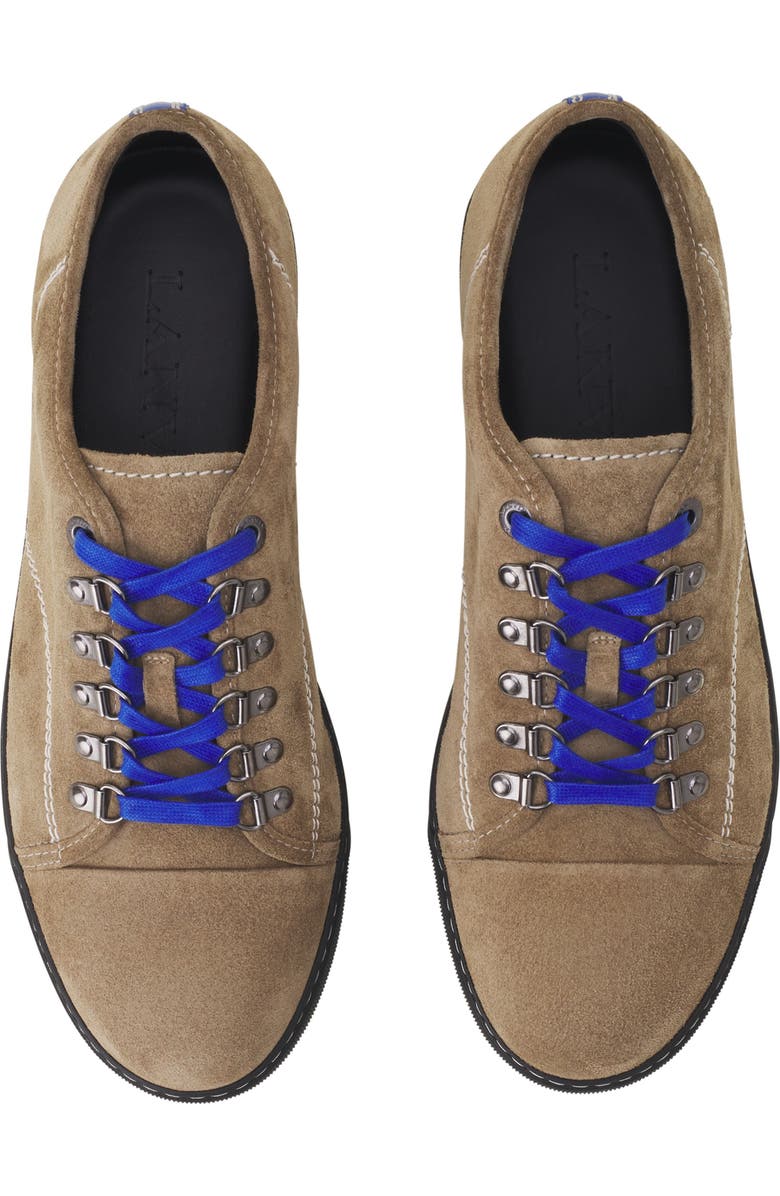 Lanvin Dbb1 Hiking Sneakers In Suede, Alternate, color,