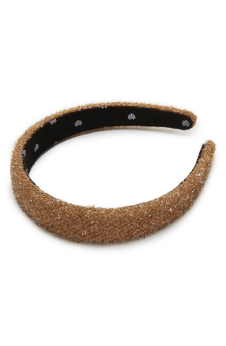 Lele Sadoughi Tinsel Headband, Main, color, Gold