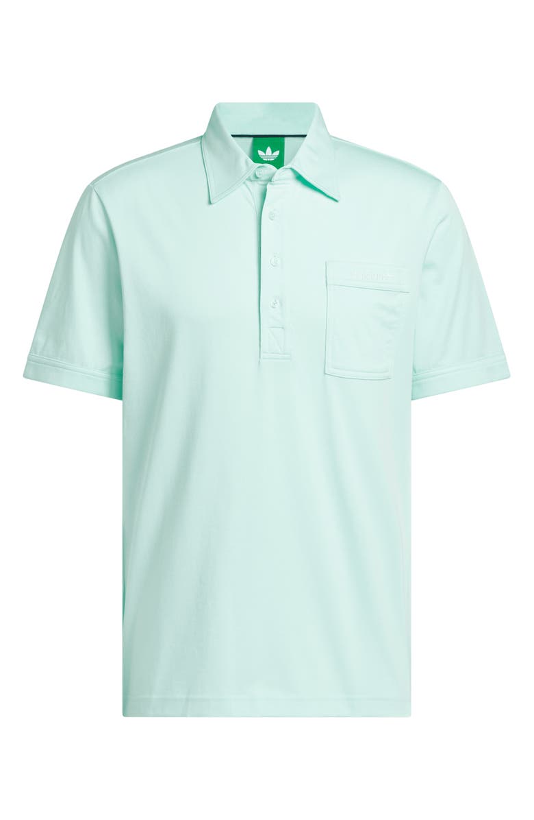 adidas Archive Pocket Golf Polo, Main, color, Clear Mint