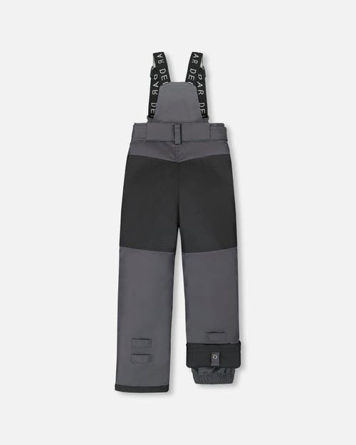 Deux Par Deux Kids Gender Inclusive Solid Play Snow Pants In Gray