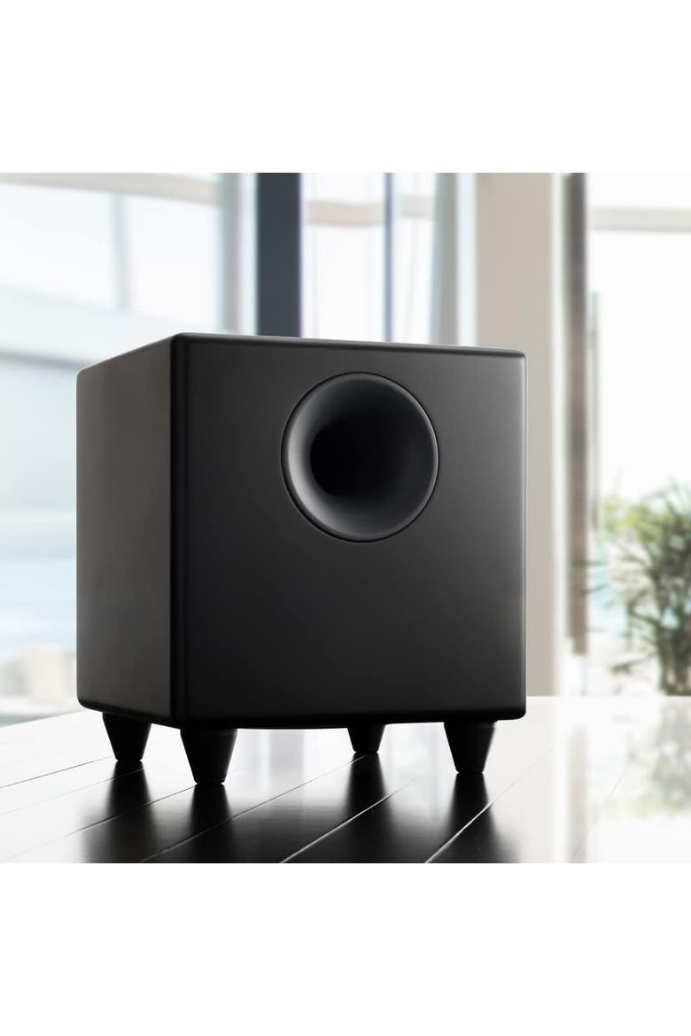 S8 250 Watt 8in Powered Subwoofer, Alternate, color, Black