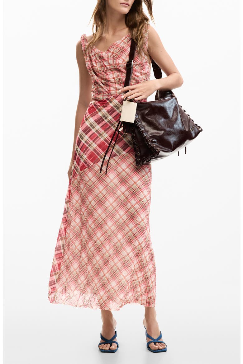 Print Sleeveless Flare Maxi Dress, Main, color, BURGUNDY