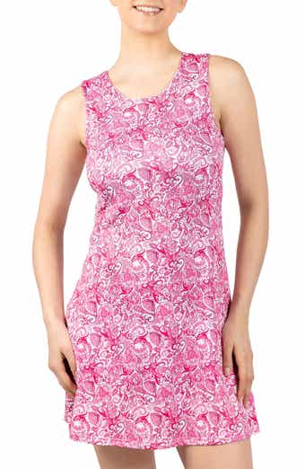 TailorByrd Paisley Print Sleeveless Performance Dress